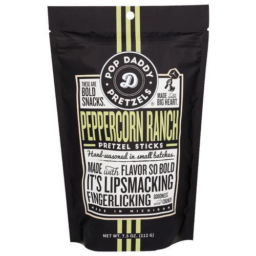 Pop Daddy Pretzels Peppercorn Ranch Pretzel Sticks - 7.5 Ounce