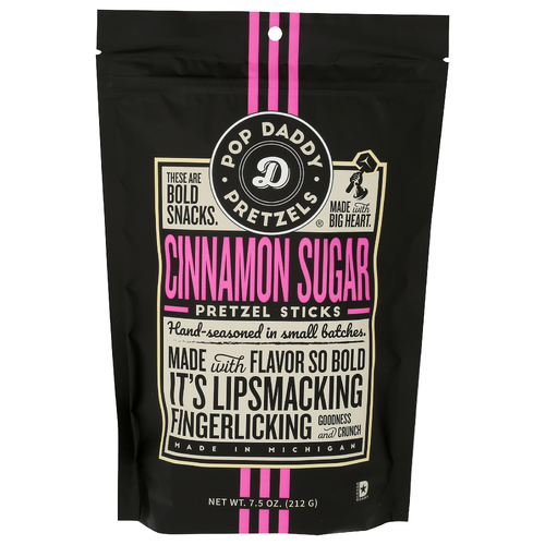 Pop Daddy Pretzels Cinnamon Sugar Crispy Pretzel Sticks - 7.5 Ounce