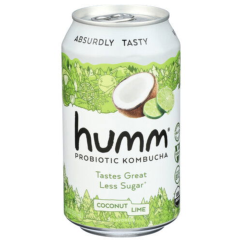 HUMM Coconut, Lime Can Kombucha - 12 Fluid Ounce