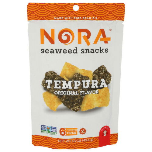 Nora Snacks Seaweed Original Tempura Flavor - 1.6 Ounce Image 1 of 4