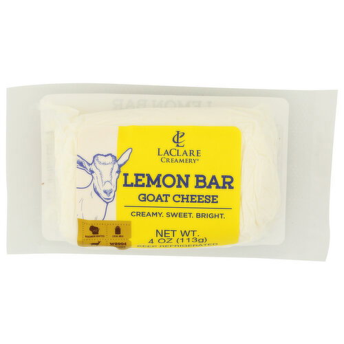 Laclare Creamery Lemon And Vanilla Bar Goat Cheese Log - 4 Ounce