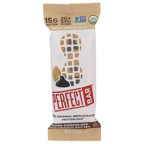 Perfect Snacks The Original Refrigerated Protein Bar Dark Chocolate Chip Peanut Butter With Sea Salt - 2.3 Ounce