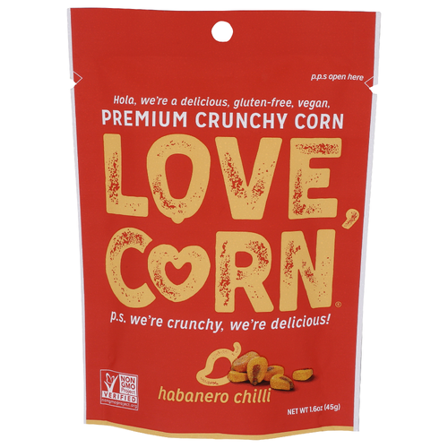 Love, Corn Habanero Chilli Premium Crunchy - 1.6 Ounce