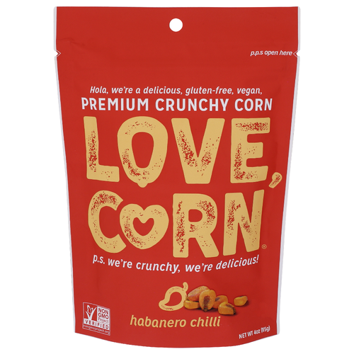Love, Corn Habanero Chilli Premium Crunchy - 4 Ounce