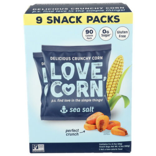Love Corn Sea Salt Multipack - 0.7 Ounce - 9 Count