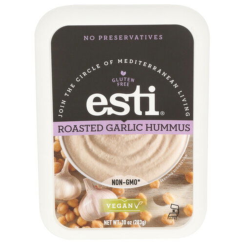 Esti Roasted Garlic Hummus - 10 Ounce