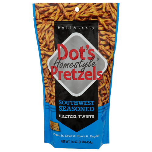 DOT's Homestyle Pretzels Southwest Seasoned Pretzel Twists - 16 Ounce Image 1 of 4
