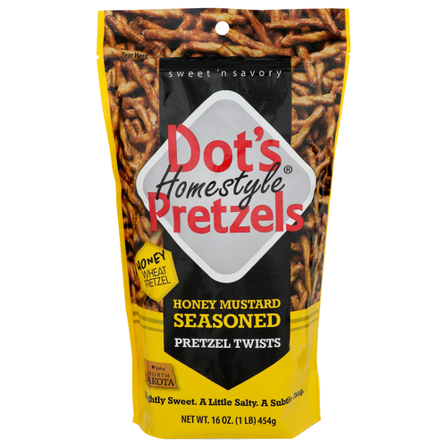 Dot's Homestyle Pretzels Honey Mustard Seasoned Pretzel Twists - 16 Ounce