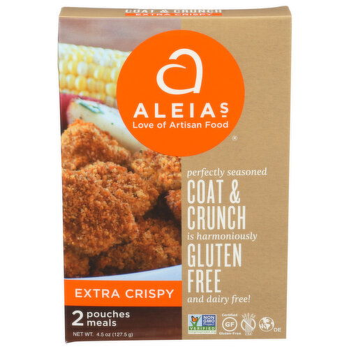 ALEIA's Coat & Crunch Breading Extra Crispy - 2.25 Ounce - 2 Count