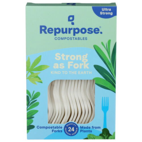 Repurpose Heat Tolerant Forks - 24 Count