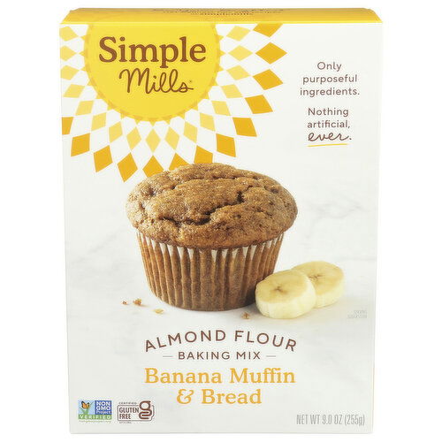Simple Mills Banana Almond Flour Muffin & Bread Mix - 9 Ounce