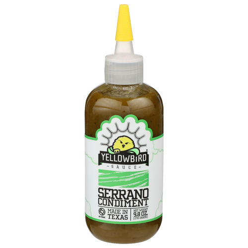 Yellowbird Serrano Condiment Sauce - 9.8 Ounce