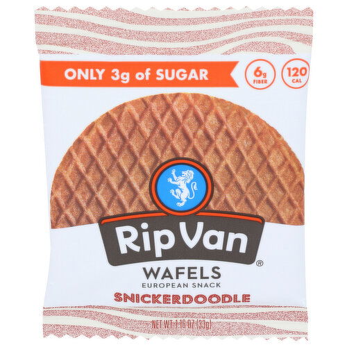 Rip Van Wafels Low Sugar Wafel Snickerdoodle - 1.16 Ounce