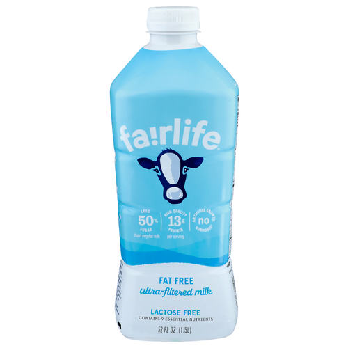 Fairlife Fat Free Ultra-Filtered Milk - 52 Fluid Ounce