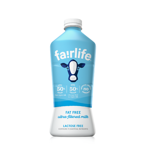 fairlife Fat Free Ultra-Filtered Milk, Lactose Free - 52 Fluid Ounce