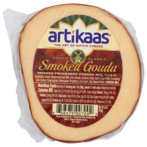 Artikaas Cheese Gouda Smoked - 6 Ounce Image 1 of 2