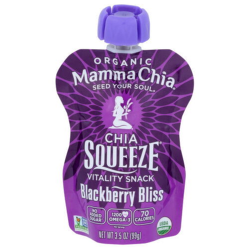 Mamma Chia Squeeze Blackberry Bliss - 3.5 Ounce