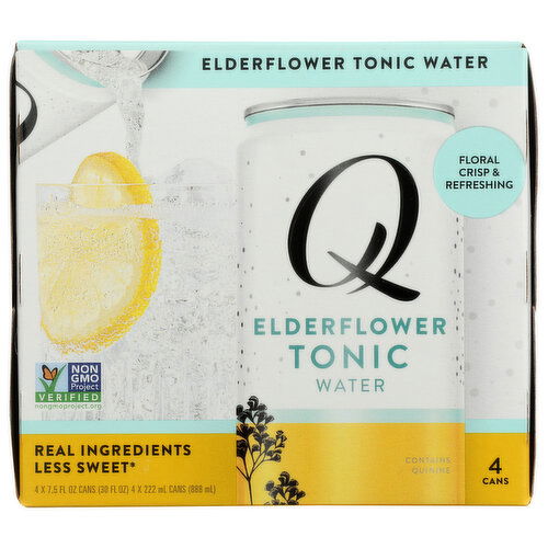 Q Mixers Water Tonic Elderflwr 4PK - 7.5 Fluid Ounce - 4 Count