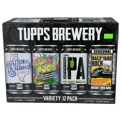 Tupps Brewery Variety 12 Pack - 12 Ounce