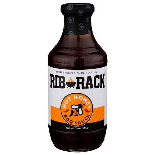 RIB RACK Sauce Ribs Hot Honey BBQ - 19 Ounce