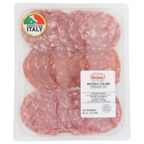 Veroni Antipasto Trio Salame - 4 Ounce Image 1 of 2
