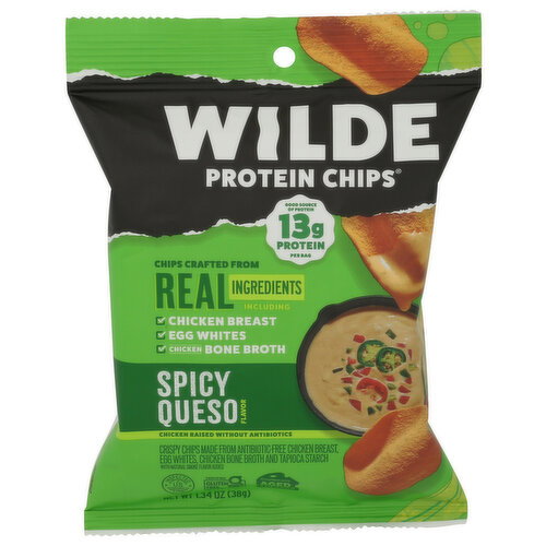 Wilde Spicy Queso Chips Protein Multi Pack - 1.34 Ounce