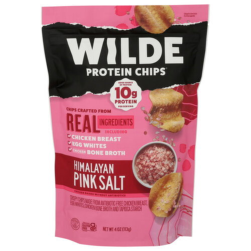 WILDE Himalayan Pink Salt Chicken Protein Chips - 4 Ounce
