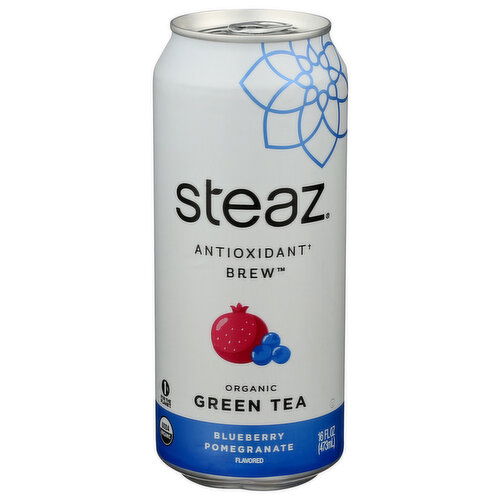 Steaz Blueberry Pomegranate Pomegrante Tea Still Iced - 16 Fluid Ounce