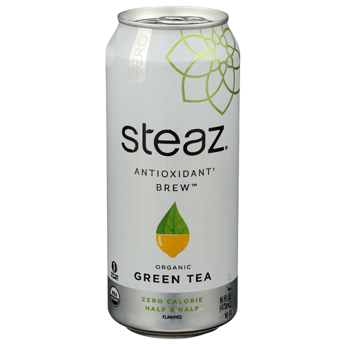 Steaz Lemonade Zero Half and Half Tea Still Iced Green Tea & Lemonade Flavor - 16 Fluid Ounce