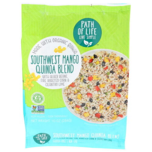 PATH OF LIFE Southwest Quinoa Blend With Roasted Corn, Black Beans And Mango - 10 Ounce