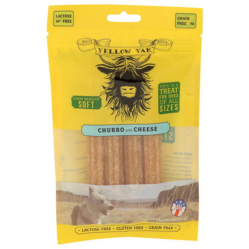 YELLOW YAK Cheese Soft Churro - 4 Ounce