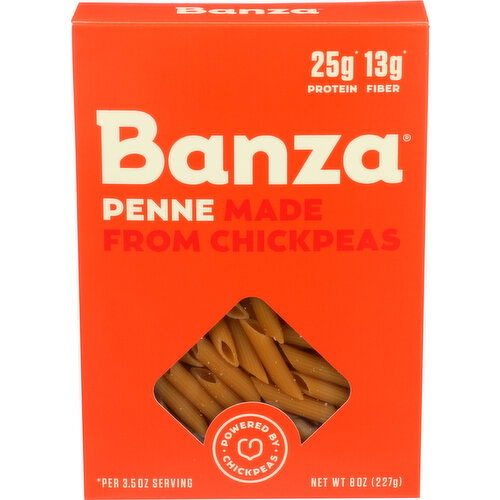 Banza Chickpea Pasta Penne - 8 Ounce
