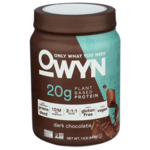 OWYN Dark Chocolate Plant Based Powder - 1.1 Pound