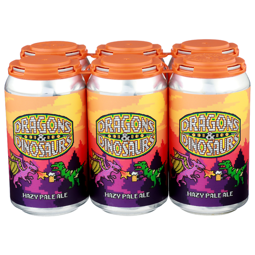 Dragon & Dinosaurs Beer Hazy Pale Ale - 12 Fluid Ounce - 6 Count