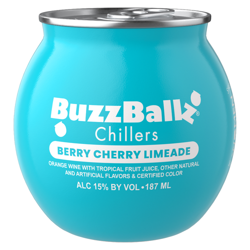 BuzzBallz Berry Cherry Limeade Wine Chillers, 30 Proof - 187 ml