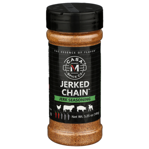 Casa M Spice Co Smoky Bright, Sweet, Earthy Blend, Mixed Seasoning Jerked Chain - 5.25 Ounce