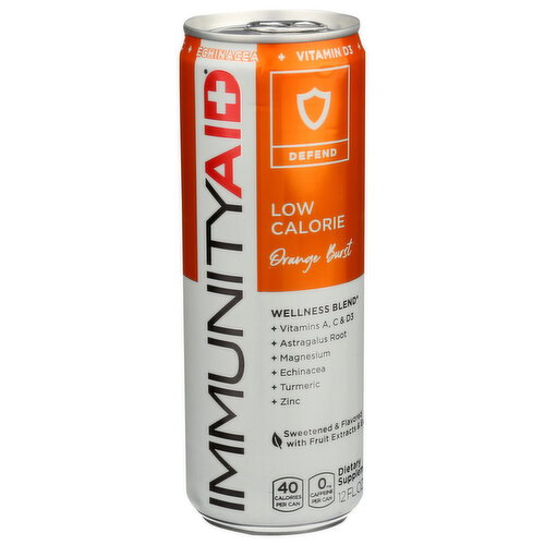 Lifeaid Orange Burst Sparkling Immunityaid Low Cal Defend - 12 Fluid Ounce Image 1 of 2