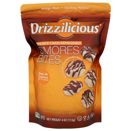 Drizzilicious With Chia, Quinoa & Flax! S'mores Bites - 4 Ounce