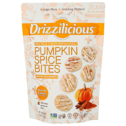 Drizzilicious Pumpkin Spice Mini Rice Cakes - 4 Ounce Image 1 of 4