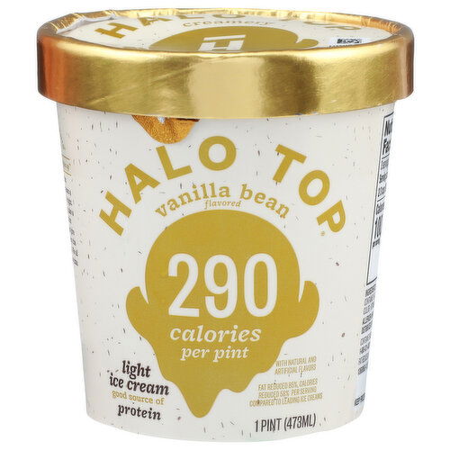 HALO TOP Vanilla Bean Light Ice Cream - 1 Pint
