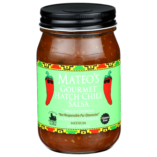 Mateo's Gourmet Salsa Medium Hatch Chile - 16 Ounce