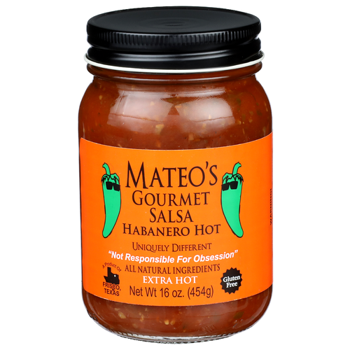 Mateo's Gourmet Salsa Extra Hot Habanero - 16 Ounce