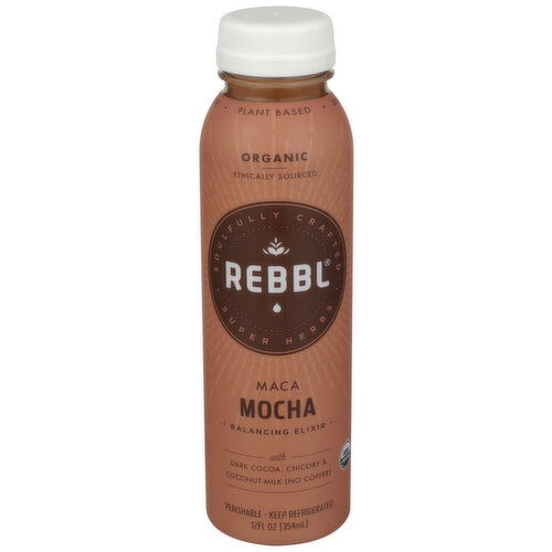 Rebbl Maca Mocha Coffee-Free Balancing Elixir - 12 Fluid Ounce