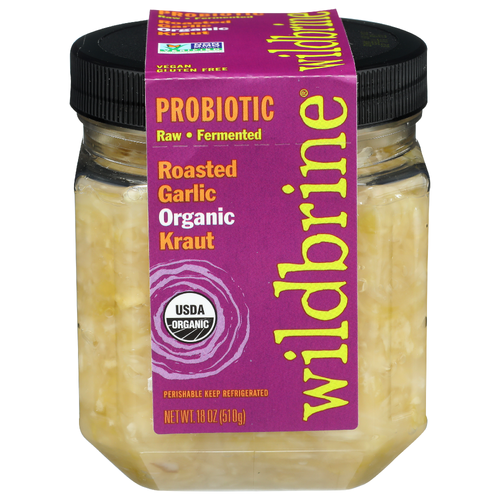 Wildbrine Roasted Garlic Fermented Organic Kraut - 18 Ounce