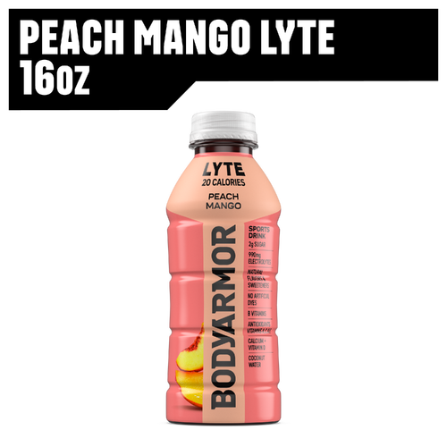 Bodyarmor Peach Mango Sports Drink Bottle - 16 Fluid Ounce Image 1 of 4