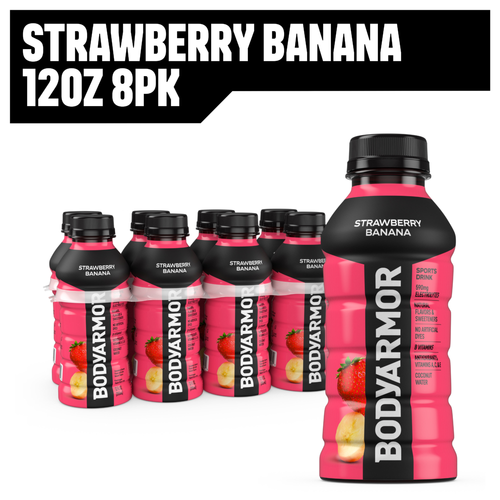 BODYARMOR Sports Drink Strawberry Banana, 8 Pack - 96 Fluid Ounce