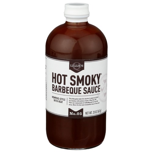 Lillie's Q Hot Smoky BBQ Sauce - 20 Ounce