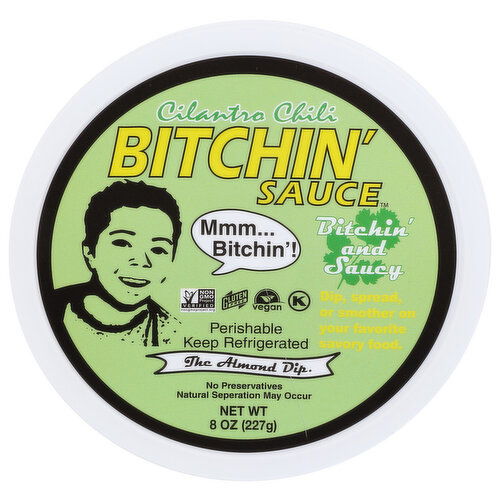 Bitchin' Sauce Sauce, Cilantro Chili - 8 Ounce