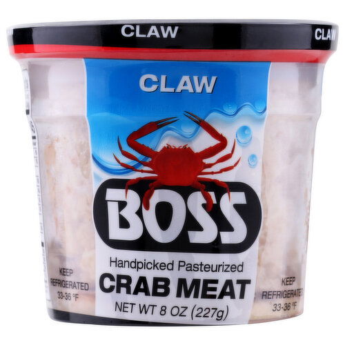 Boss Crab Meat, Claw - 8 Ounce