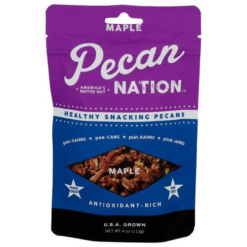 Pecan Nation Maple Healthy Snacking Pecans - 4 Ounce